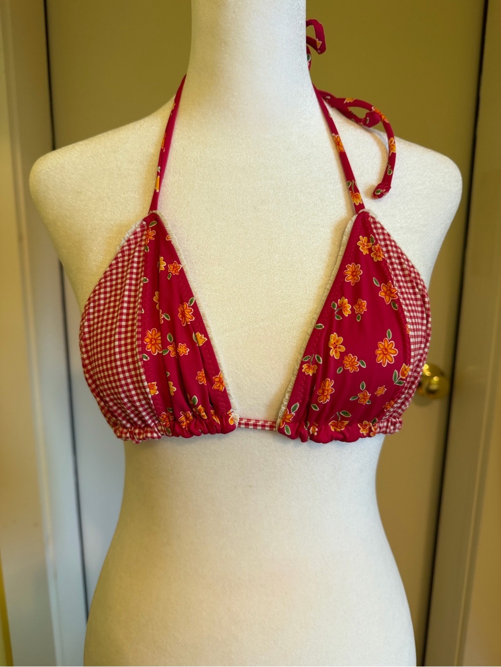 Frankie’s Bikinis Coastal Floral Micro Bikini Top - Summer Flower